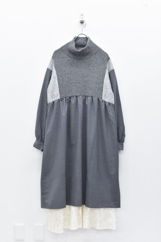 SESSIONS by STORAMA / Mix layer one-piece - GREY
