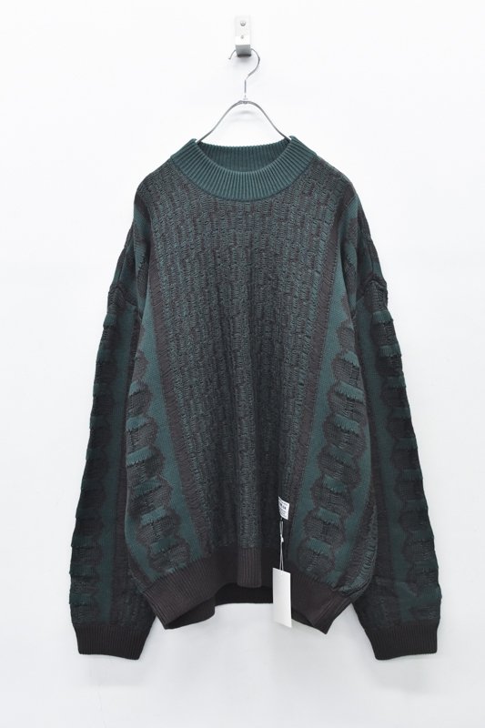 elephant TRIBAL fabrics / Hybrid Knit - GREEN