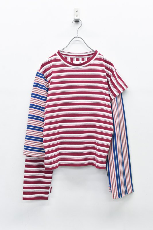OinT / border L/S tee - RED