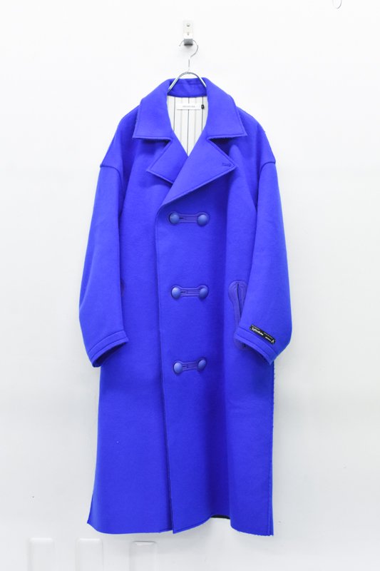 MEGMIURA / Long P coat - BLUE

