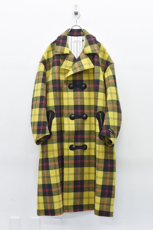 MEGMIURA / Long P coat - YELLOW CHECK

