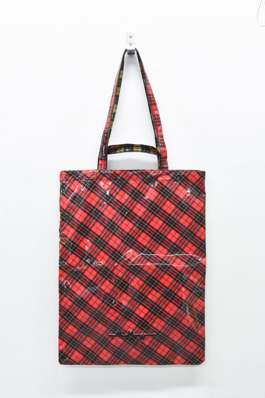 MEGMIURA / Check big tote bag - RED CHECK

