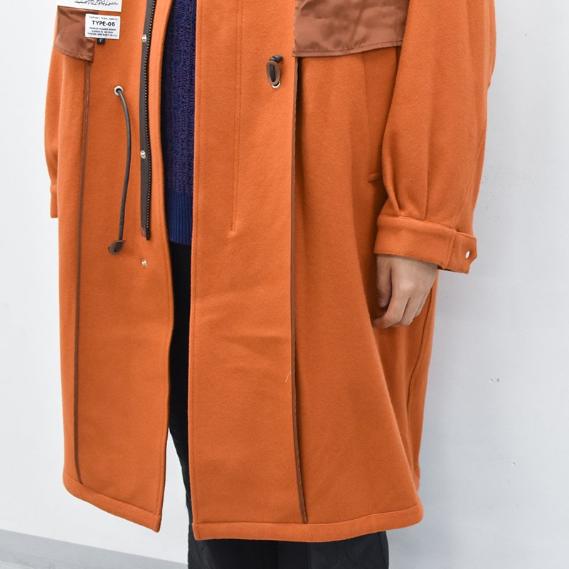 elephant TRIBAL fabrics / Inside Out M65 Melton Coat - ORANGE - CRACKFLOOR  WEBSHOP