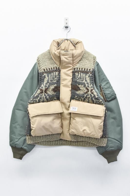 elephant TRIBAL fabrics / Hybrid Cowichan Blouson - BEIGE*KHAKI ...