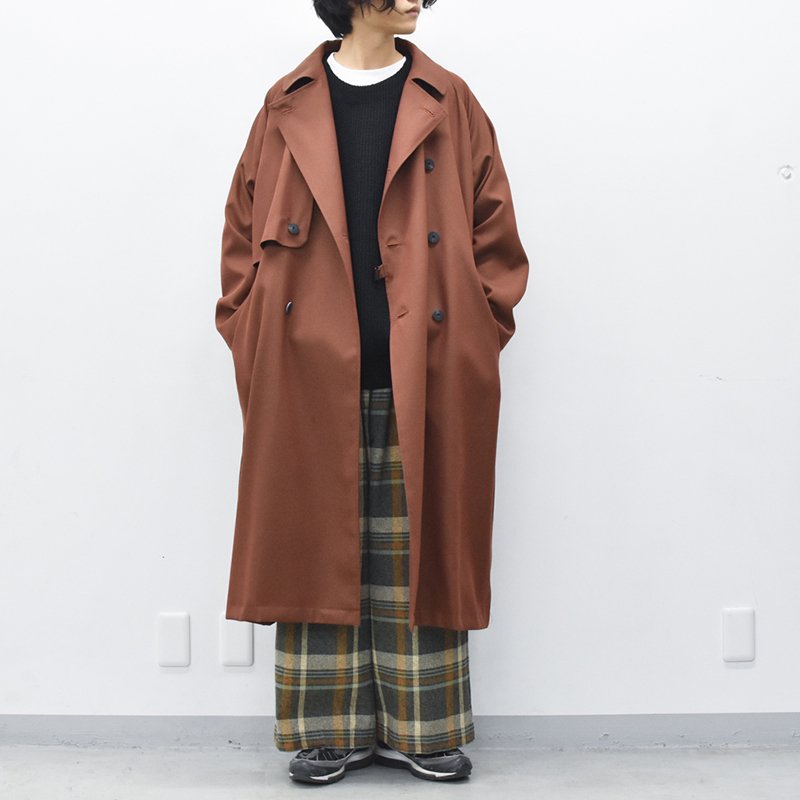 Dulcamara / よそいきトレンチロングCT - BURGUNDY - CRACKFLOOR WEBSHOP