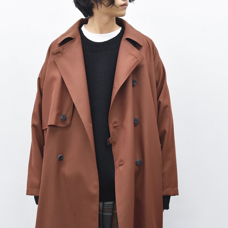 Dulcamara / よそいきトレンチロングCT - BURGUNDY - CRACKFLOOR WEBSHOP