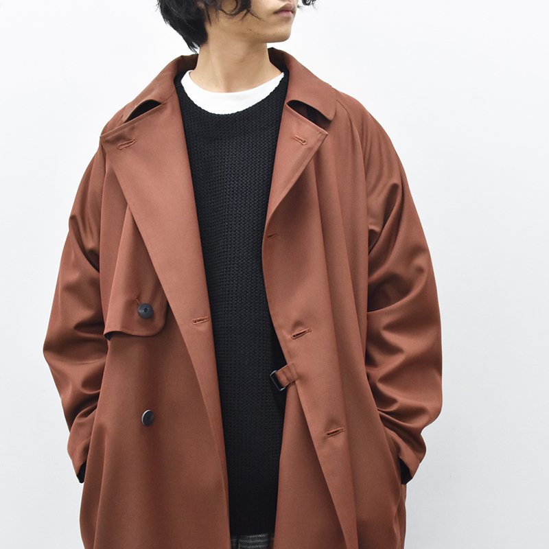 Dulcamara / よそいきトレンチロングCT - BURGUNDY - CRACKFLOOR WEBSHOP