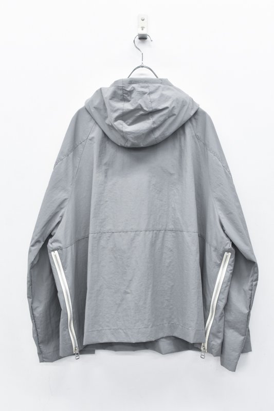 My Beautiful Landlet / NYLON DYED TAFFETA ANORAK HOODIE - GREY