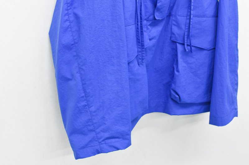 My Beautiful Landlet / NYLON DYED TAFFETA ANORAK HOODIE - BLUE