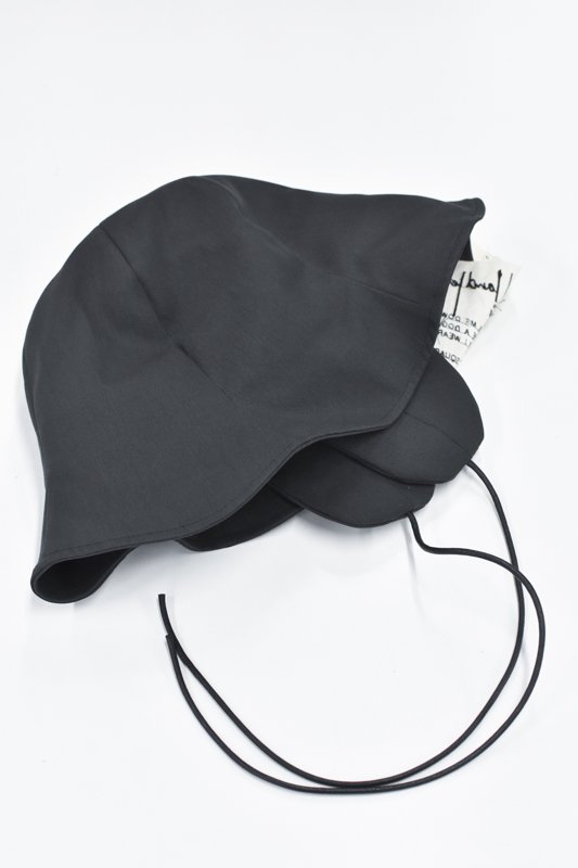 My Beautiful Landlet / GABERDINE HAT - BLACK - CRACKFLOOR WEBSHOP