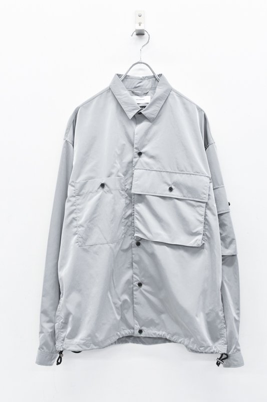 THE JEAN PIERRE / French Military Nylon Shirt - ICE GRAY