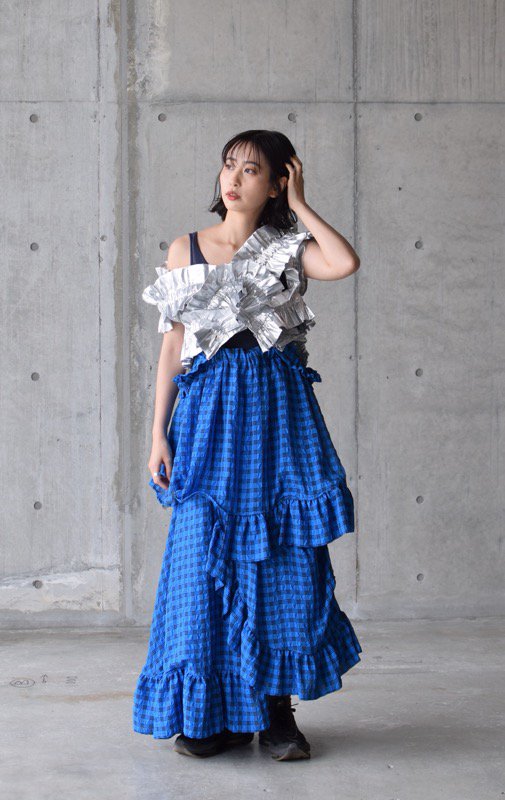 HOUGA ホウガ　kiki frill skirt