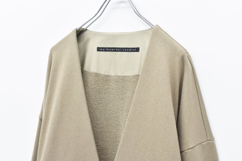 My Beautiful Landlet / URAKE SWEAT BIG CARDIGAN - MOCHA - CRACKFLOOR WEBSHOP