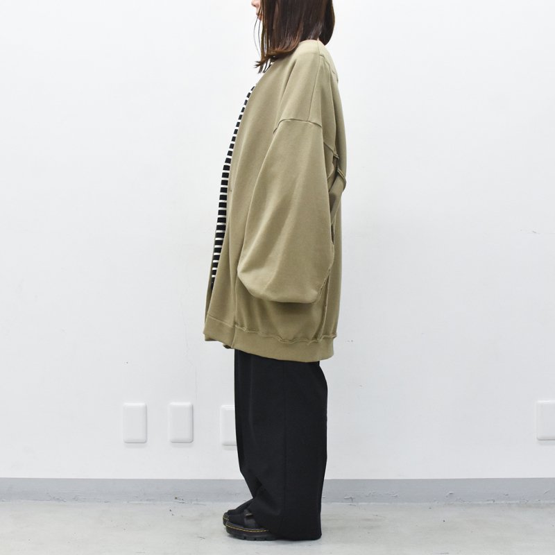 My Beautiful Landlet / URAKE SWEAT BIG CARDIGAN - MOCHA - CRACKFLOOR WEBSHOP