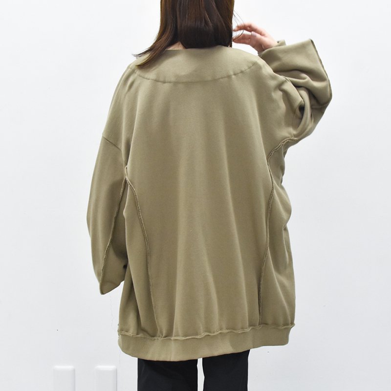 My Beautiful Landlet / URAKE SWEAT BIG CARDIGAN - MOCHA - CRACKFLOOR WEBSHOP