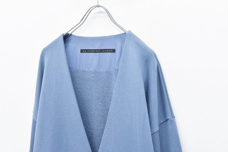 My Beautiful Landlet / URAKE SWEAT BIG CARDIGAN - BLUE - CRACKFLOOR WEBSHOP