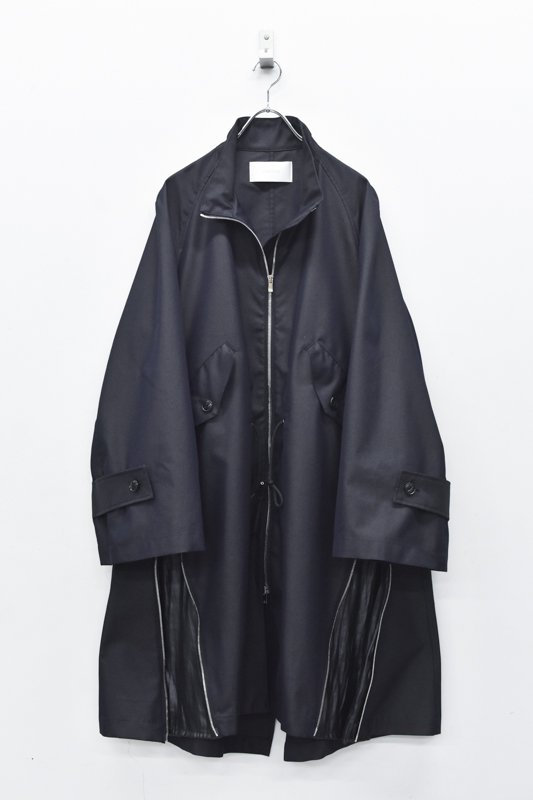 prasthana / LC2-expansion field coat - SHADOW NAVY