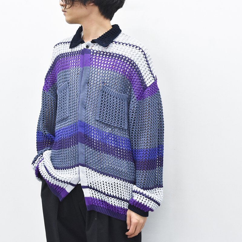 独特な店 THE JEAN PIERRE 23ss Mesh Knit Shirt タグ付 - トップス