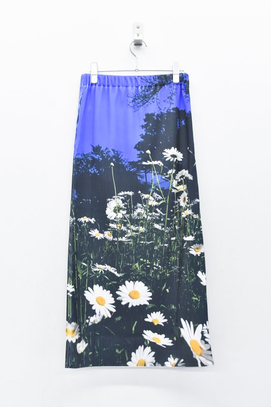 NON TOKYO / PRINT RIB TIGHT SKIRT - FLOWER - CRACKFLOOR WEBSHOP