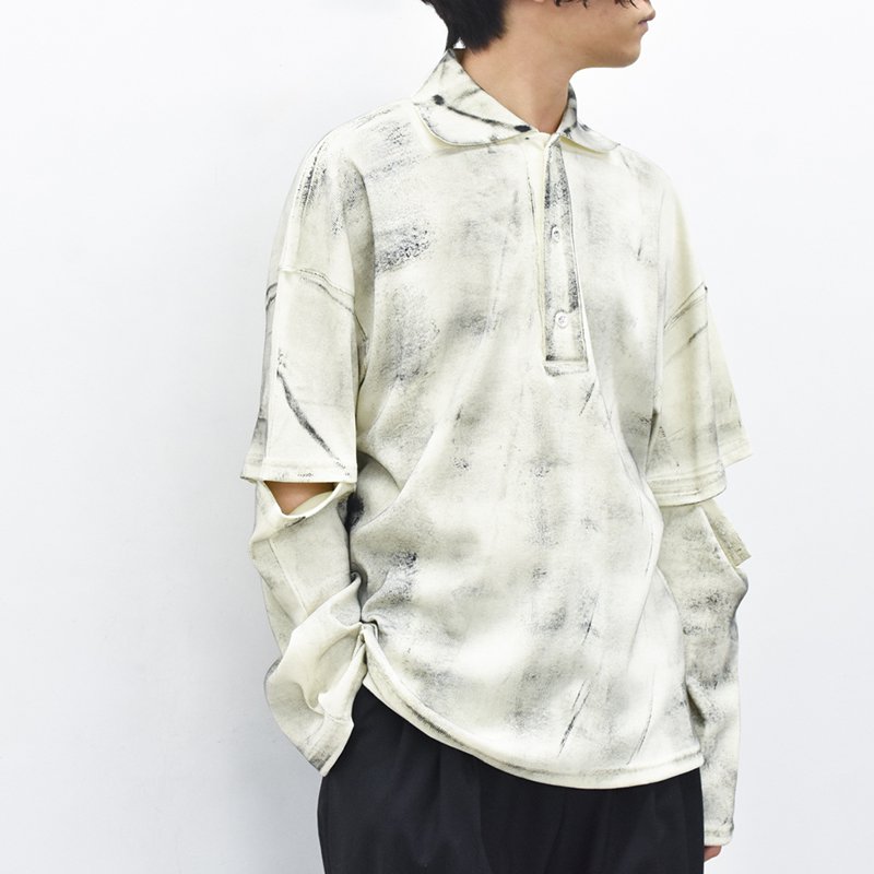 NKGW COATING NOTCH SLEEVE POLO SHIRTファッション - www