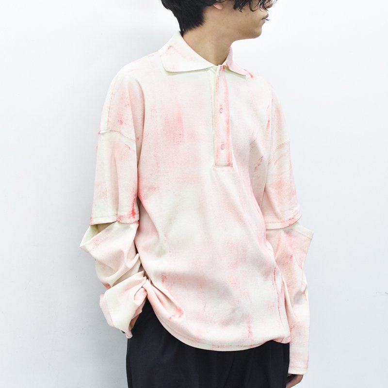 NKGW COATING NOTCH SLEEVE POLO SHIRTファッション - www