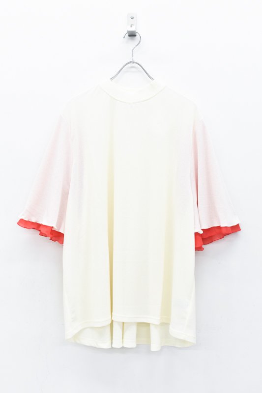 BEDSIDEDRAMA / Double sleeves T-shirt - OFF WHITE