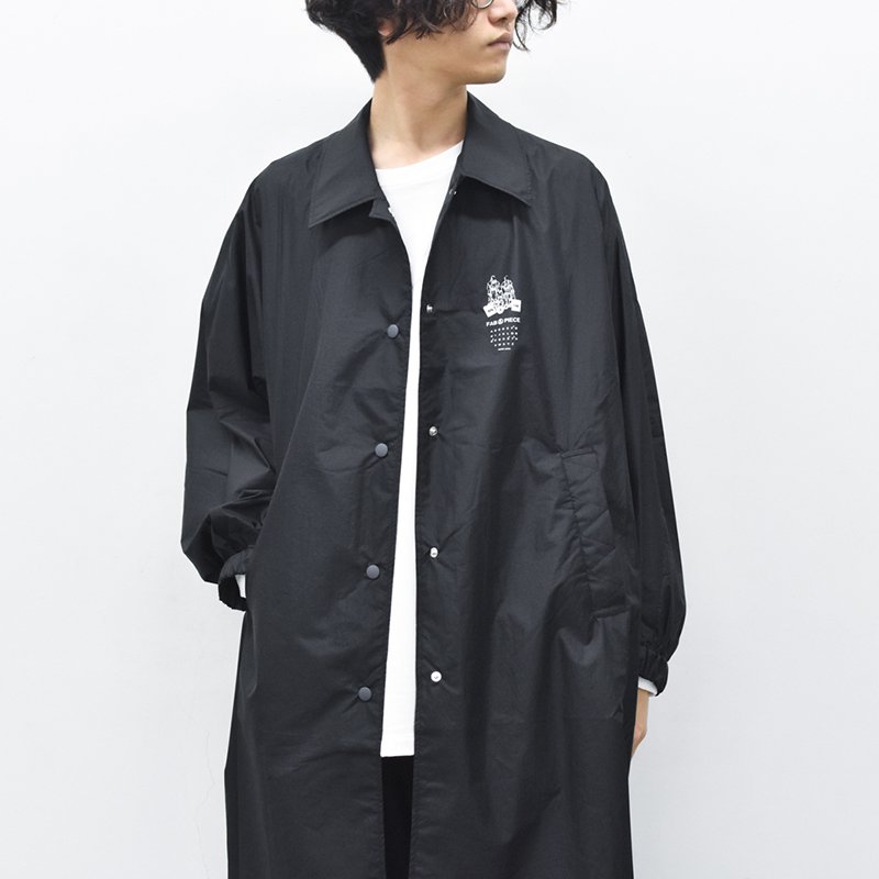 STOF / Dolman sleeve nylon coat - BLACK - CRACKFLOOR WEBSHOP