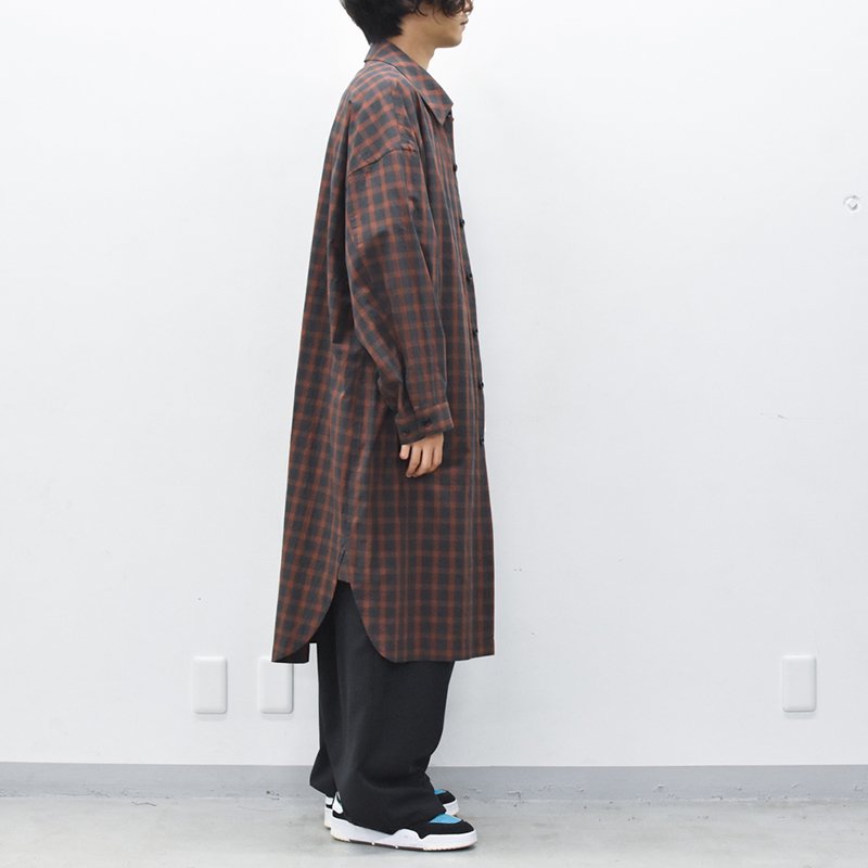 My Beautiful Landlet / CHECK TYPEWRITER SHIRTS COAT - RED - CRACKFLOOR  WEBSHOP