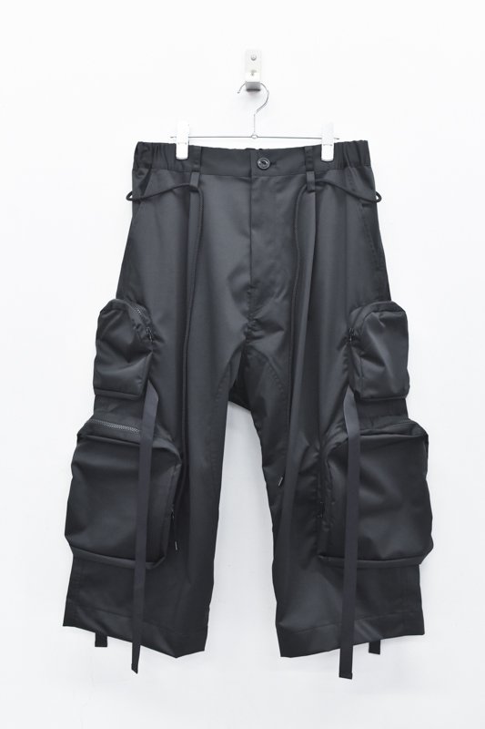 prasthana / form 7 cargo pants - BLACK - CRACKFLOOR WEBSHOP