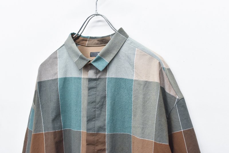 ohta / check wide shirt - CRACKFLOOR WEBSHOP