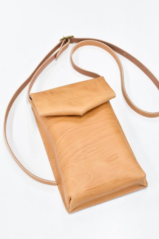 ohta / mokume nume slim letter bag - CRACKFLOOR WEBSHOP