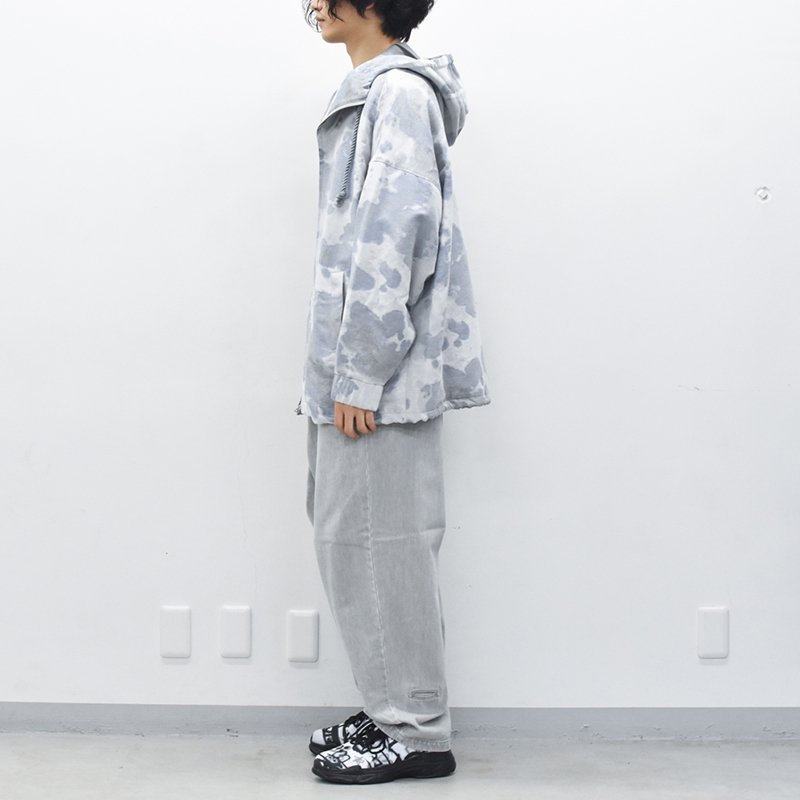 Dulcamara / タイダイジャカードBigパーカー - NAVY GRAY - CRACKFLOOR WEBSHOP