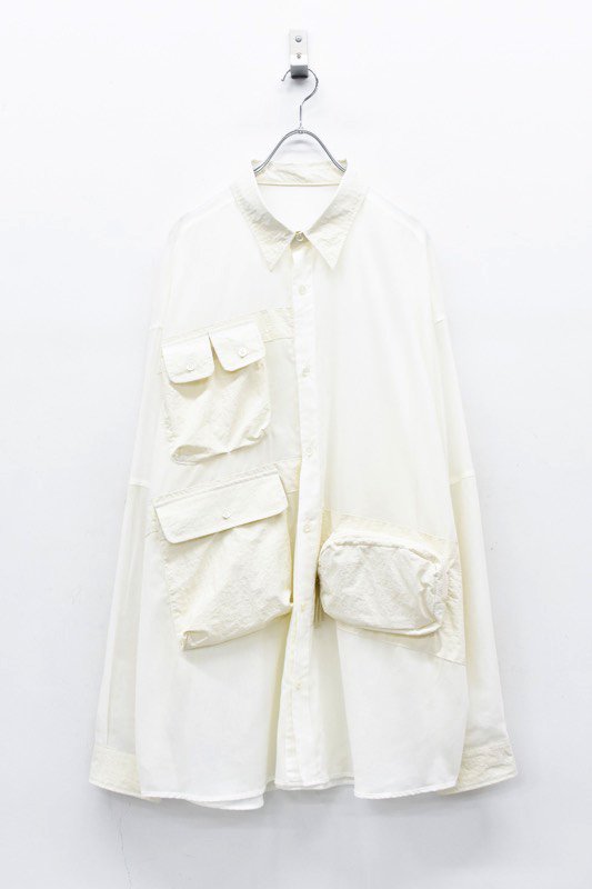 odd_ / ビカムスモークフィッシングシャツ - WHITE
