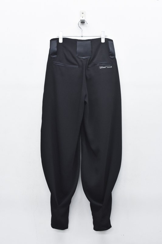 MEGMIURA / Drape Bontan Pants - BLACK - CRACKFLOOR WEBSHOP