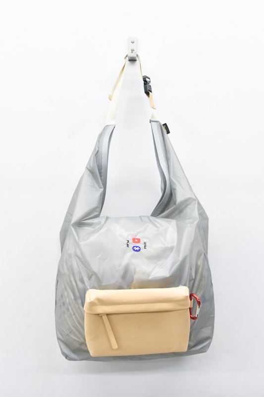 STOF / Leather pocket big roll bag - GREY