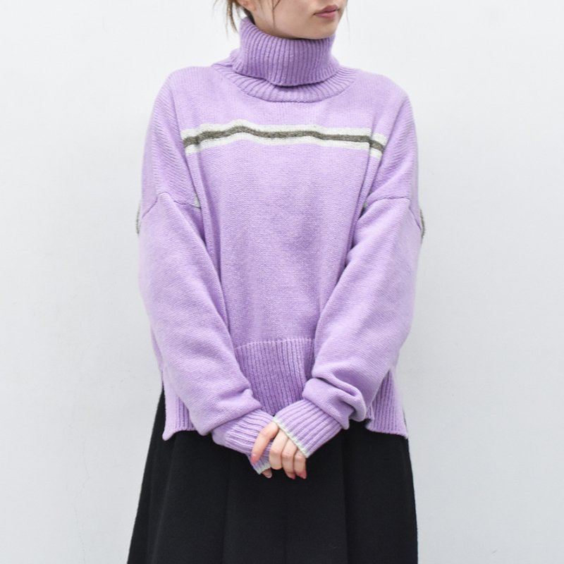 先行予約  YUKI SHIMANE / Jade Hand knit Sweater - LILAC