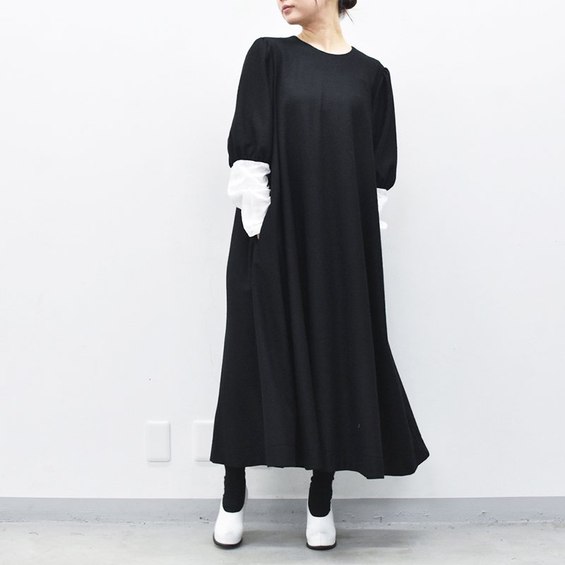 先行予約  YUKI SHIMANE / Julia dress - BLACK