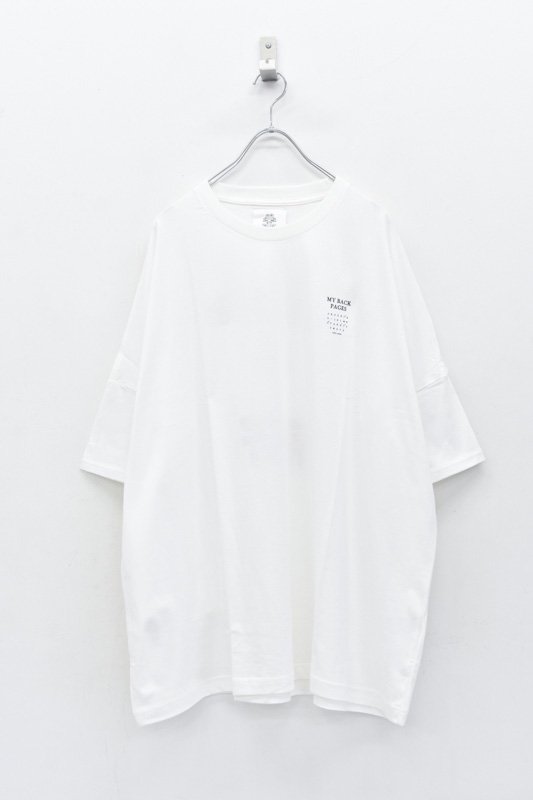 STOF / Back Pages Relax TEE - WHITE / A - CRACKFLOOR WEBSHOP