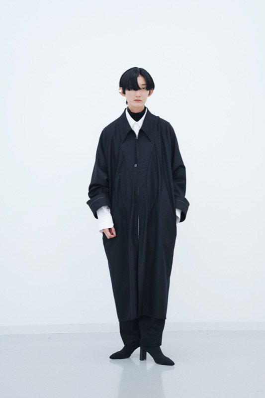 HATRA / Arc Over Coat black - CRACKFLOOR WEBSHOP