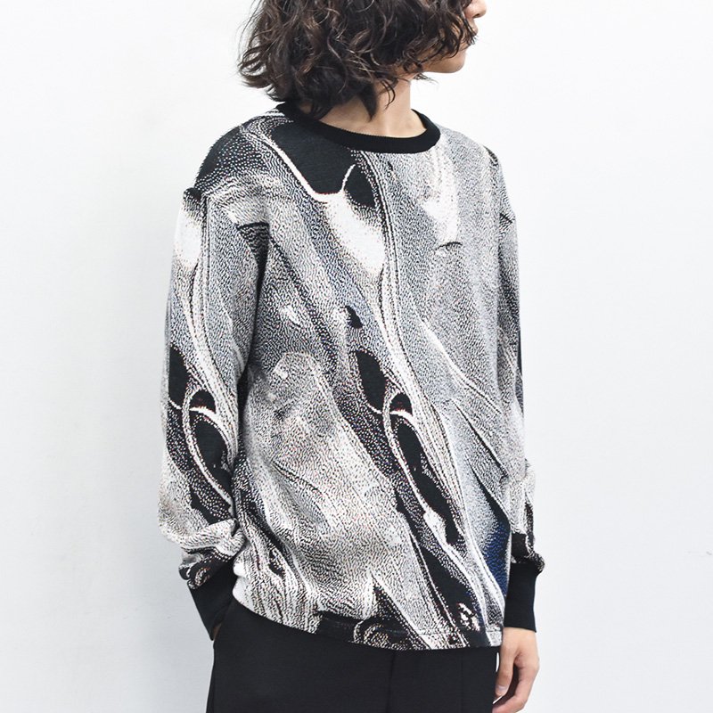 HATRA / Weld Knit Sweater silver - CRACKFLOOR WEBSHOP