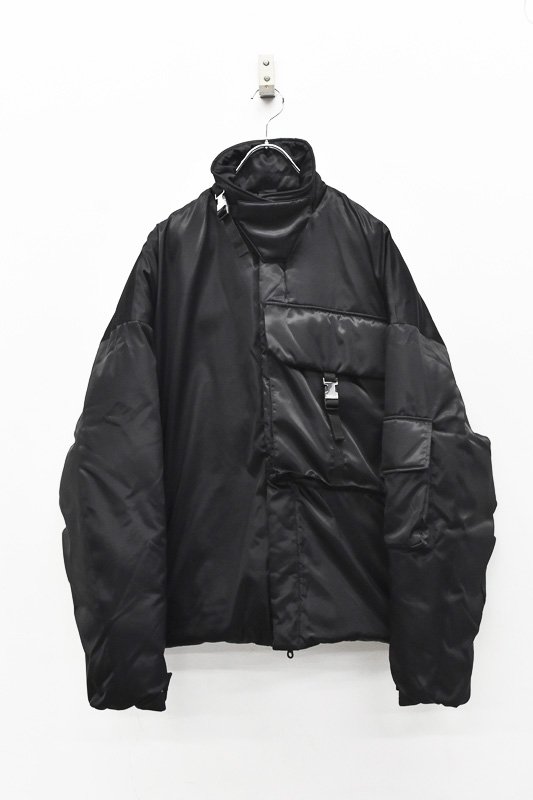 THE JEAN PIERRE / Puffer Jacket - BLACK | シャツ襟採用の高級ダウンジャケット - CRACKFLOOR  WEBSHOP