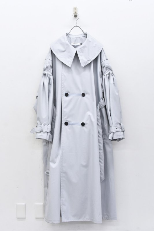 MEGMIURA / Pin tuck trench coat - GREY

