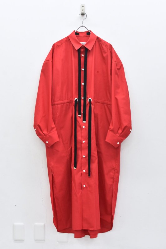 MEGMIURA / Long shirts coat - RED

