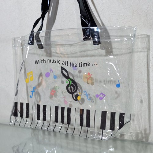 Piano　line　プールバッグ　カラフル音符 - 音楽雑貨・発表会記念品・ギフト　　　　　美術工芸なかの