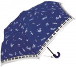 折りたたみ傘　マジカルミュージック　ネイビー