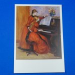 ポストカード アート ルノワール「ピアノを弾く少女」
