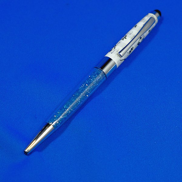 キラキラダイヤボールペン（クリスタルボールペン）ブルー - 音楽雑貨