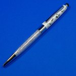 キラキラダイヤボールペン（クリスタルボールペン）ホワイト