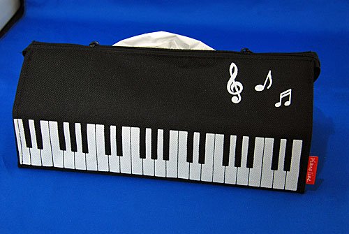 Ｐｉａｎｏ line ポーチにもなるティッシュケース - 音楽雑貨・発表会