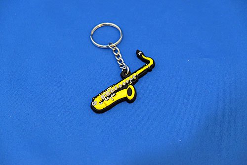 テナーサックス キーホルダー（ＰＶＣ） - 音楽雑貨・発表会記念品